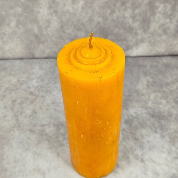 Orange Fragranced Candles Pillar Candle 8.5"x3"" Home Room Décor Gift - Picture 3 of 4